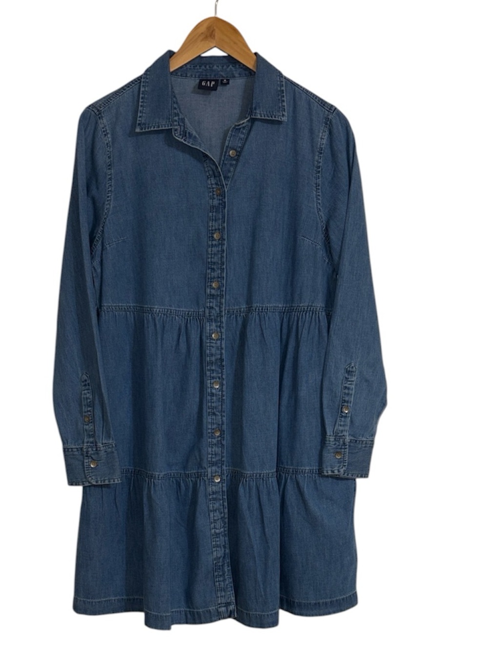GAP Button-Front Denim Dress